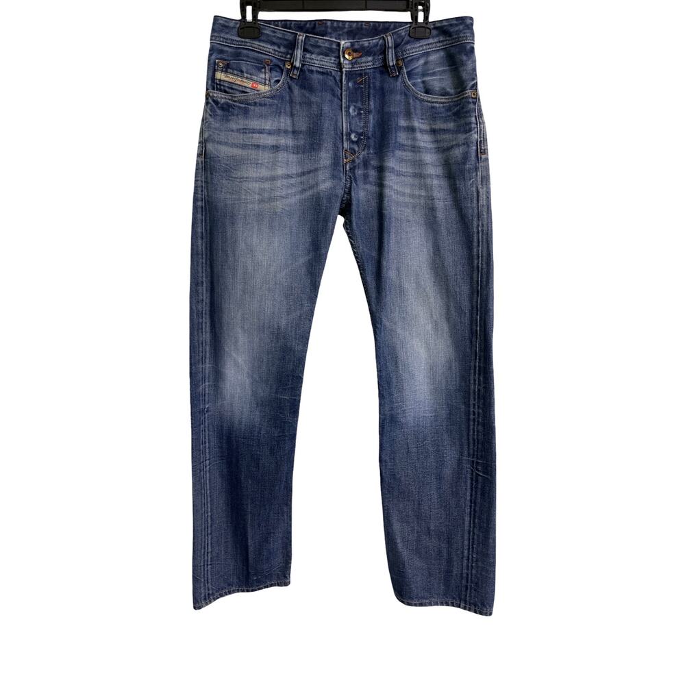 Diesel Waykee Straight Jeans Mens 31x28 Y2K Unisex Low Rise Button Fly